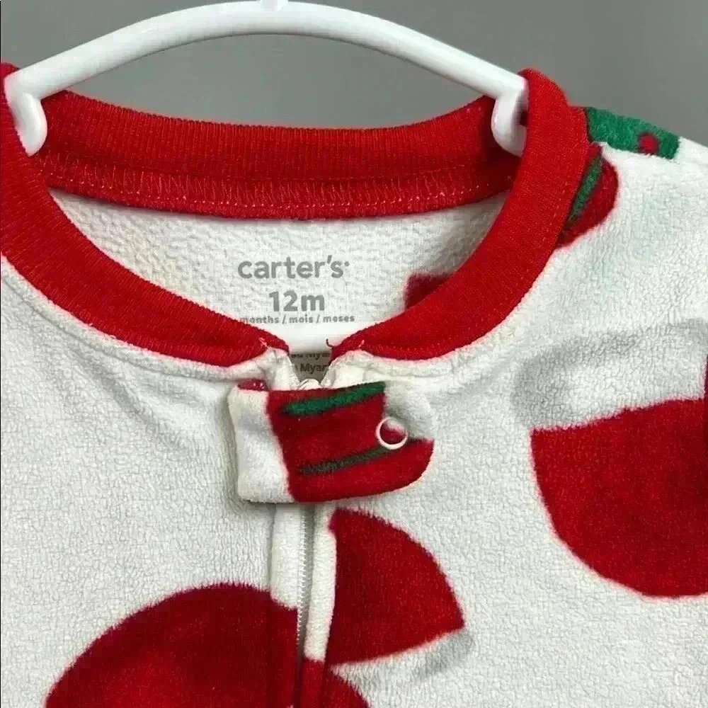 Christmas Fleece Sleepers by Carter’s | Size 12 Months - Picture 3 of 7